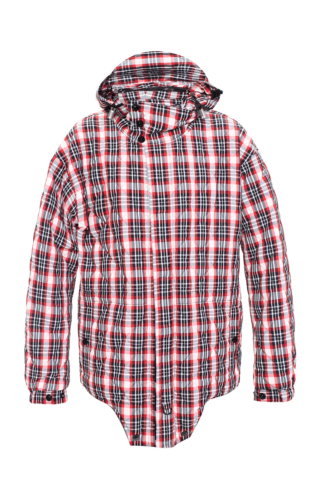 Burberry diamond quilted outlet jacket red